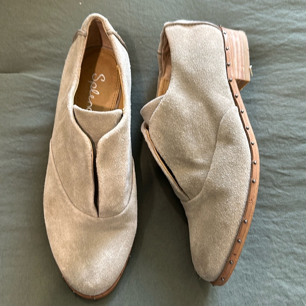 Splendid Gray Suede Loafer Oxford Shoe size 5.5